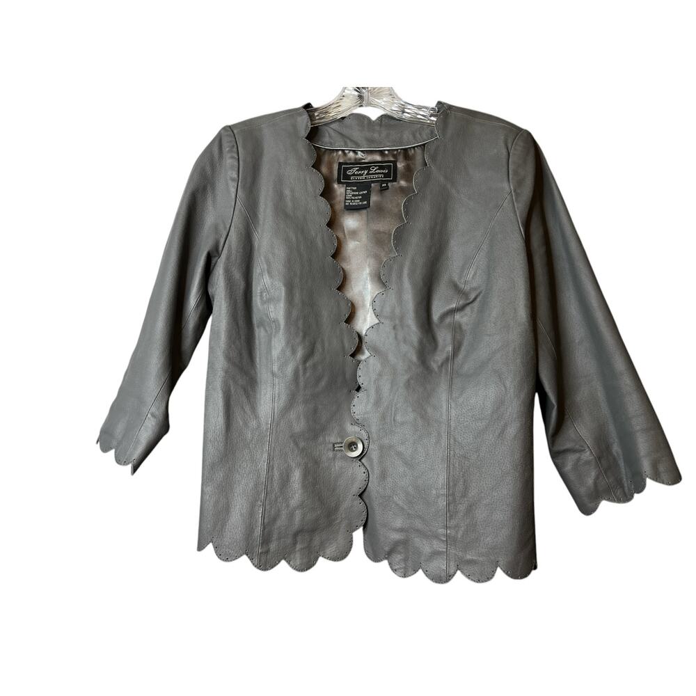 Vintage Terry Lewis Classic Luxuries Leather Jacket Shirt